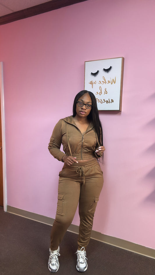 2 piece Cargo Jogger Sets