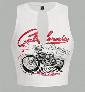 California Cropped Tee