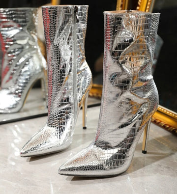Metallic Baddie Boots