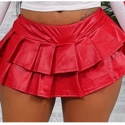 Leather Mini Skirt