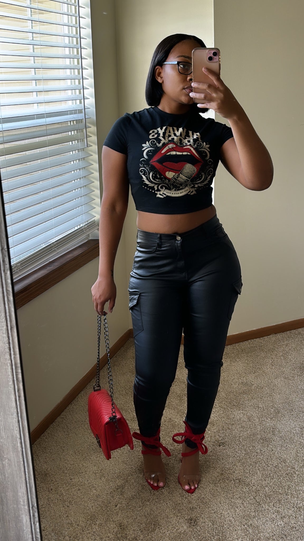 Cargo Leather Pants