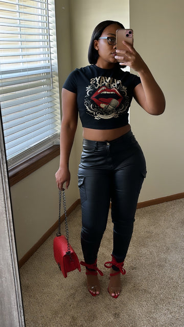 Cargo Leather Pants
