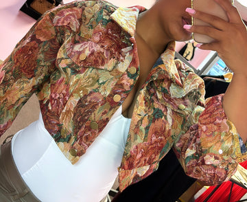 Flower Jean Jacket