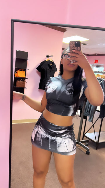 Picasso 2 piece skirt set